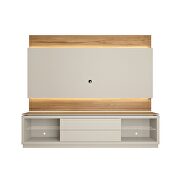 Lincoln TV stand and panel with led lights in off white and cinnamon by Manhattan Comfort additional picture 5
