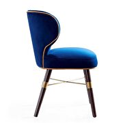 Royal blue velvet dining chair (set of 2) additional photo 5 of 6