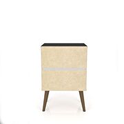 Liberty mid-century - modern nightstand 1.0 with 1 cubby space and 1 drawer in black by Manhattan Comfort additional picture 7