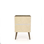 Liberty mid-century - modern nightstand 1.0 with 1 cubby space and 1 drawer in rustic brown by Manhattan Comfort additional picture 8