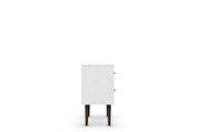 Liberty mid-century - modern nightstand 2.0 with 2 full extension drawers in white with solid wood legs by Manhattan Comfort additional picture 5