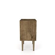 Liberty mid-century - modern nightstand 2.0 with 2 full extension drawers in rustic brown and white additional photo 5 of 7