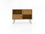 Mid-century- modern 35.43 TV stand with 4 shelves in cinnamon by Manhattan Comfort additional picture 2
