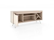 Mid-century- modern 53.54 TV stand with wine rack in off white by Manhattan Comfort additional picture 4
