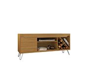 Mid-century- modern 53.54 TV stand with wine rack in cinnamon by Manhattan Comfort additional picture 8