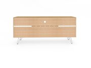 Mid-century- modern 53.54 TV stand with wine rack in cinnamon and off white by Manhattan Comfort additional picture 9