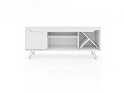 Mid-century- modern 53.54 TV stand with wine rack in white by Manhattan Comfort additional picture 2