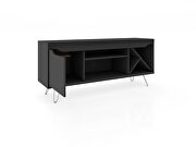 Mid-century- modern 53.54 TV stand with wine rack in black by Manhattan Comfort additional picture 4