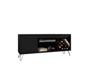 Mid-century- modern 53.54 TV stand with wine rack in black by Manhattan Comfort additional picture 8