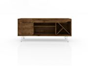 Mid-century- modern 53.54 TV stand with wine rack in rustic brown by Manhattan Comfort additional picture 2