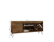 Mid-century- modern 53.54 TV stand with wine rack in rustic brown by Manhattan Comfort additional picture 3