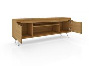 Mid-century - modern 62.99 TV stand with 4 shelves in cinnamon by Manhattan Comfort additional picture 4
