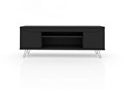 Mid-century - modern 62.99 TV stand with 4 shelves in black by Manhattan Comfort additional picture 2