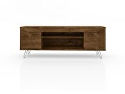 Mid-century - modern 62.99 TV stand with 4 shelves in rustic brown by Manhattan Comfort additional picture 2