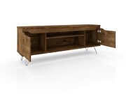 Mid-century - modern 62.99 TV stand with 4 shelves in rustic brown by Manhattan Comfort additional picture 4