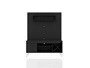 53.54 mid-century modern freestanding entertainment center with media shelves and wine rack in black by Manhattan Comfort additional picture 2