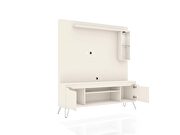 62.99 freestanding mid-century modern entertainment center with led lights and decor shelves in off white by Manhattan Comfort additional picture 4