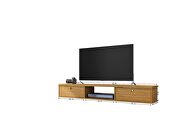 Liberty 62.99 mid-century modern floating entertainment center with 3 shelves in cinnamon by Manhattan Comfort additional picture 2