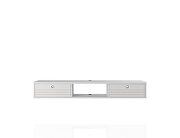 Liberty 62.99 mid-century modern floating entertainment center with 3 shelves in white by Manhattan Comfort additional picture 7