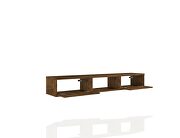 Liberty 62.99 mid-century modern floating entertainment center with 3 shelves in rustic brown by Manhattan Comfort additional picture 4