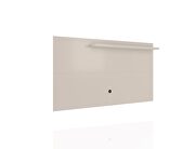 Liberty mid-century modern 62.99 TV panel with overhead decor shelf in off white by Manhattan Comfort additional picture 5