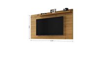 Liberty mid-century modern 62.99 TV panel with overhead decor shelf in cinnamon by Manhattan Comfort additional picture 3