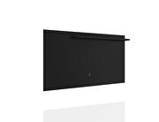 Liberty mid-century modern 62.99 TV panel with overhead decor shelf in black by Manhattan Comfort additional picture 4