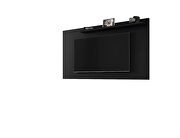 Liberty mid-century modern 62.99 TV panel with overhead decor shelf in black by Manhattan Comfort additional picture 8