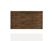 Liberty mid-century modern 62.99 TV panel with overhead decor shelf in rustic brown by Manhattan Comfort additional picture 2