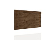 Liberty mid-century modern 62.99 TV panel with overhead decor shelf in rustic brown by Manhattan Comfort additional picture 4