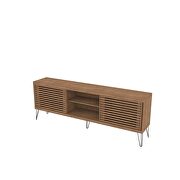 Tv stand with 4 shelves in nature finish by Manhattan Comfort additional picture 4