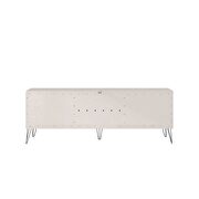 Tv stand with 4 shelves in off white and nature by Manhattan Comfort additional picture 7
