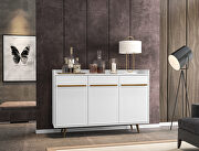 53.54 buffet stand with 4 shelves white by Manhattan Comfort additional picture 7