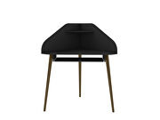 Floating corner desk with keyboard shelf in black by Manhattan Comfort additional picture 6