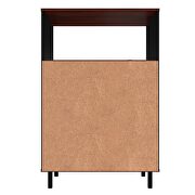 Accent cabinet with 3 shelves in black and nut brown by Manhattan Comfort additional picture 4