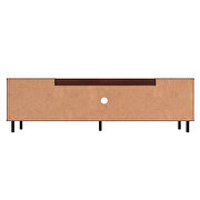 Tv stand with 3 shelves in black and nut brown by Manhattan Comfort additional picture 2