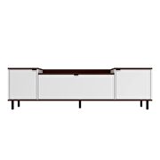 Tv stand with 3 shelves in white and nut brown by Manhattan Comfort additional picture 5