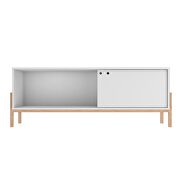 55.12 tv stand with 2 shelves in white and oak by Manhattan Comfort additional picture 5