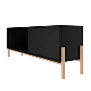 55.12 tv stand with 2 shelves in black and oak by Manhattan Comfort additional picture 5