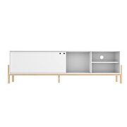 72.83 tv stand with 4 shelves in white and oak by Manhattan Comfort additional picture 3