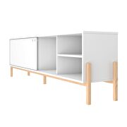 72.83 tv stand with 4 shelves in white and oak by Manhattan Comfort additional picture 6