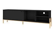 72.83 tv stand with 4 shelves in black and oak by Manhattan Comfort additional picture 9