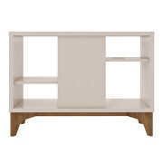 Modern accent display sideboard with 2 shelves in off white by Manhattan Comfort additional picture 4