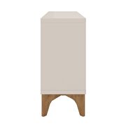 Modern accent display sideboard with 2 shelves in off white by Manhattan Comfort additional picture 5