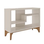 Modern accent display sideboard with 2 shelves in off white by Manhattan Comfort additional picture 6