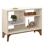 Modern accent display sideboard with 2 shelves in off white by Manhattan Comfort additional picture 9