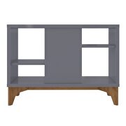 Modern accent display sideboard with 2 shelves in gray by Manhattan Comfort additional picture 4