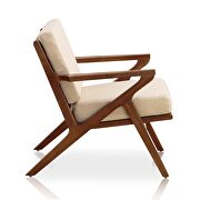 Cream and amber twill weave accent chair by Manhattan Comfort additional picture 4