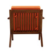 Orange and amber twill weave accent chair by Manhattan Comfort additional picture 2
