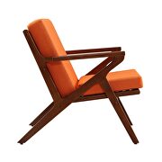 Orange and amber twill weave accent chair by Manhattan Comfort additional picture 4